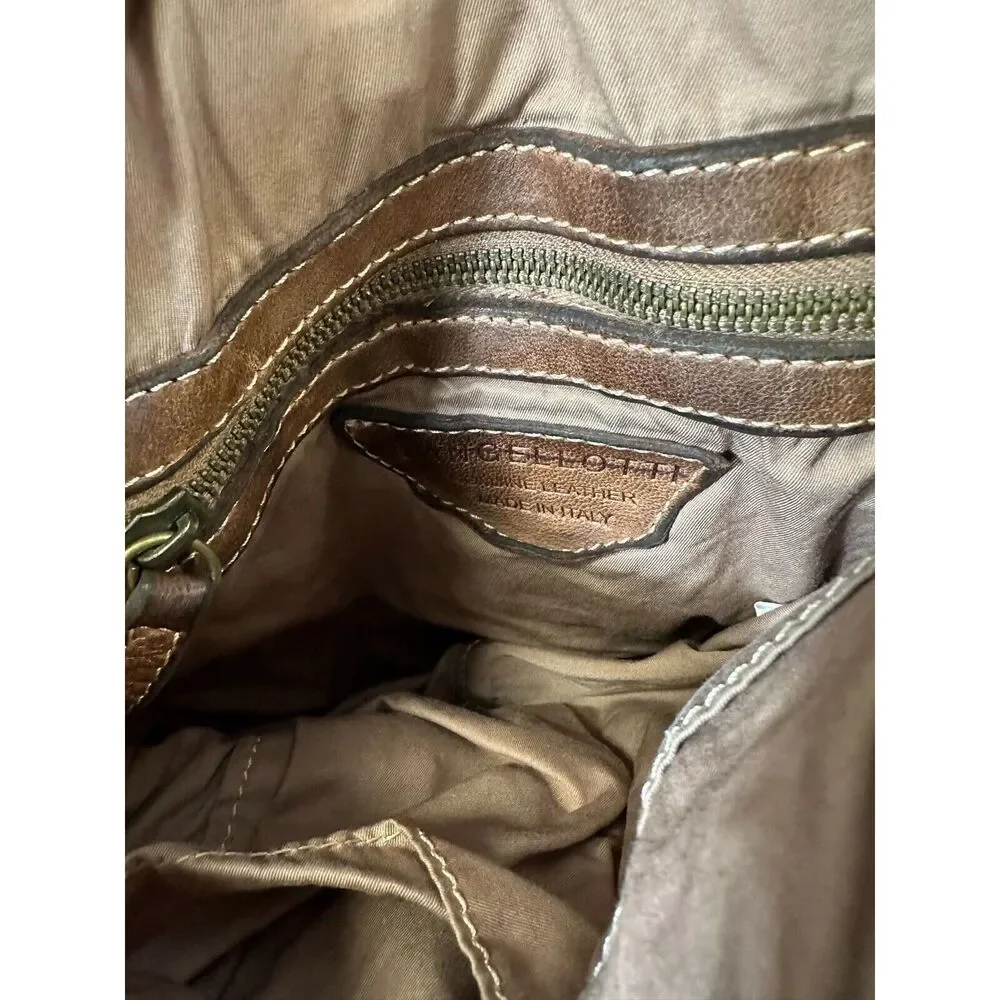 Langellotti Woven Leather Slouchy Hobo Shoulder Bag
